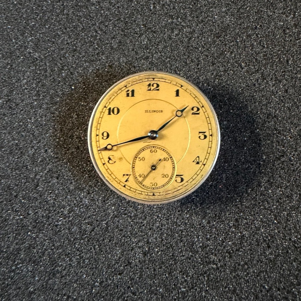 Vintage Illinois Pocket Watch Movement